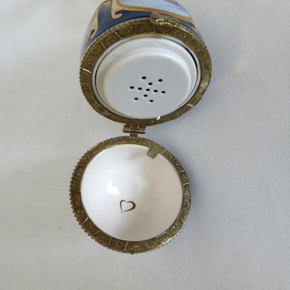 NEW 4.5” VALERIE PARR HILL QVC BOUTIQUE PORCELAIN MUSICAL EGG ORNAMENT - Picture 8 of 13
